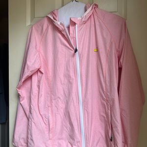 Magnolia Lane Tech Augusta National Pink Windbreaker Sz M